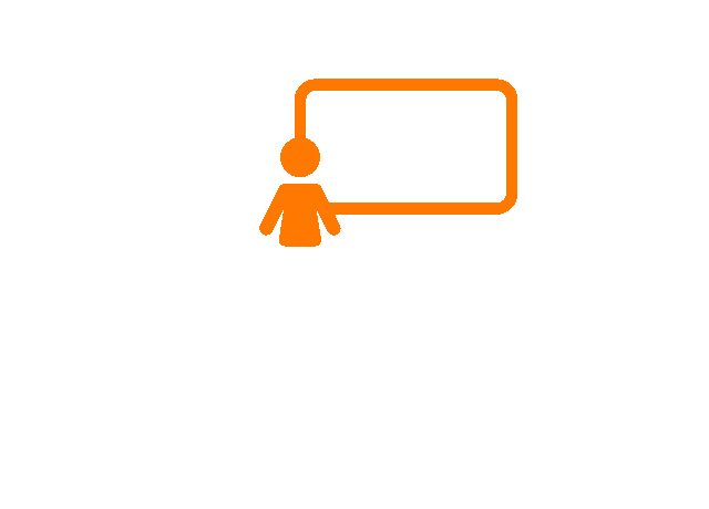 Pictogramme de formation en présentiel
