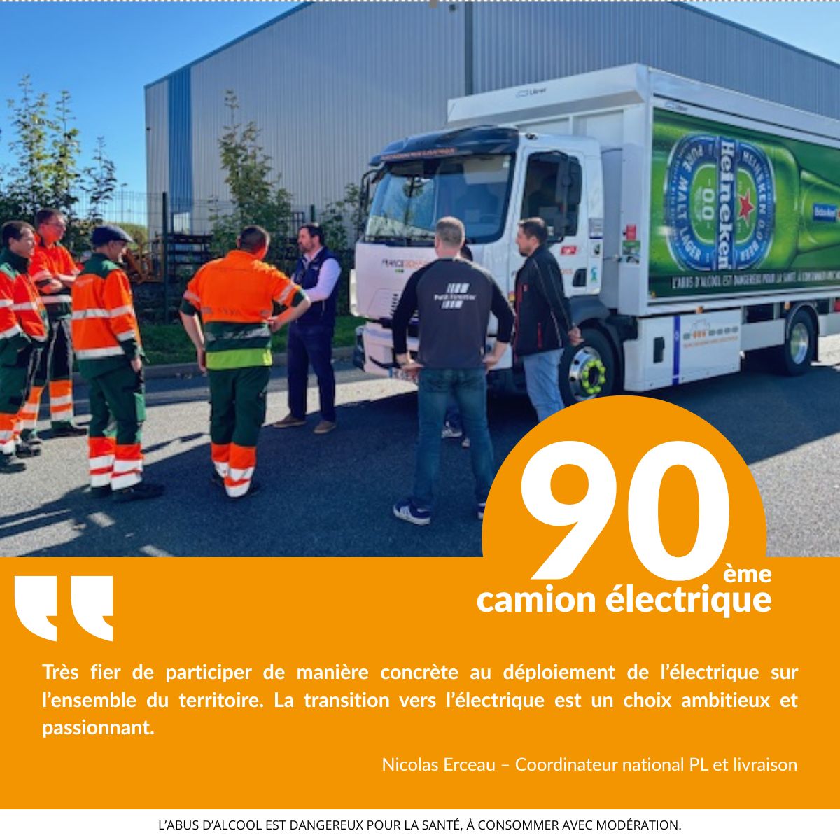 Déploiement des Camions électriques France Boissons
