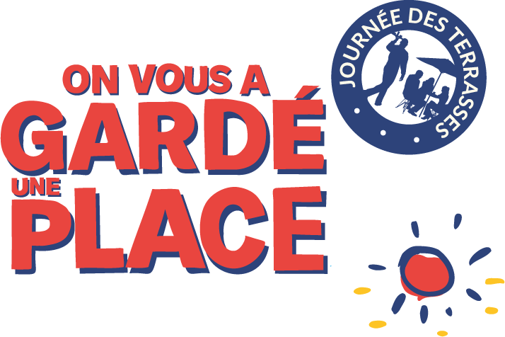 Logo Journée des Terrasses On vous a gardé une place, logo Journée des Terrasses