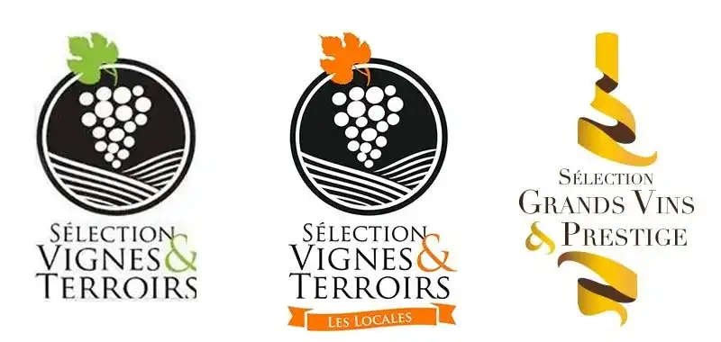 Labels Sélection Vignes & Terroirs, Les Locales et Grands Vins & Prestige de France Boissons
